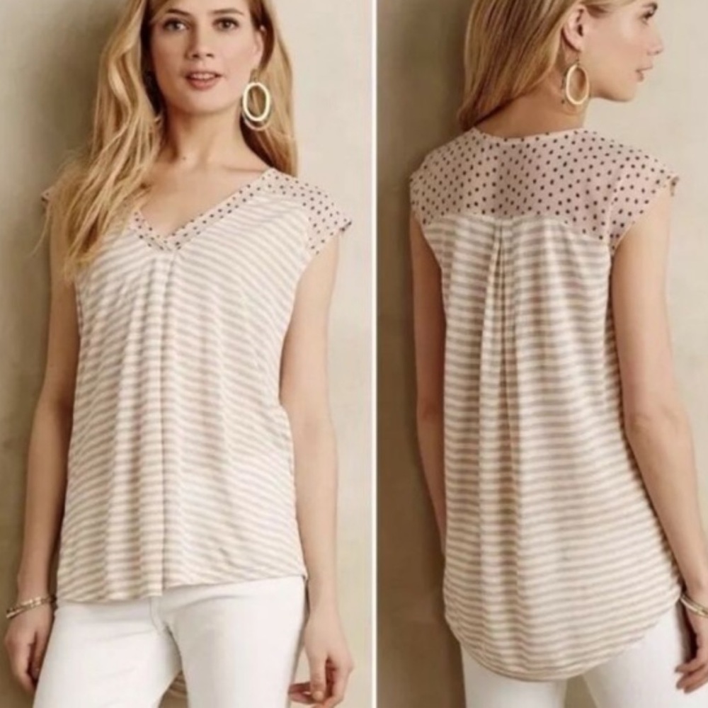 Anthropologie striped blouse